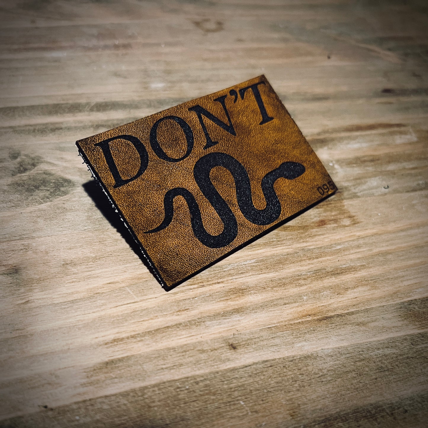 *Limited Run* "DON'T" Leather Patch (Velcro)