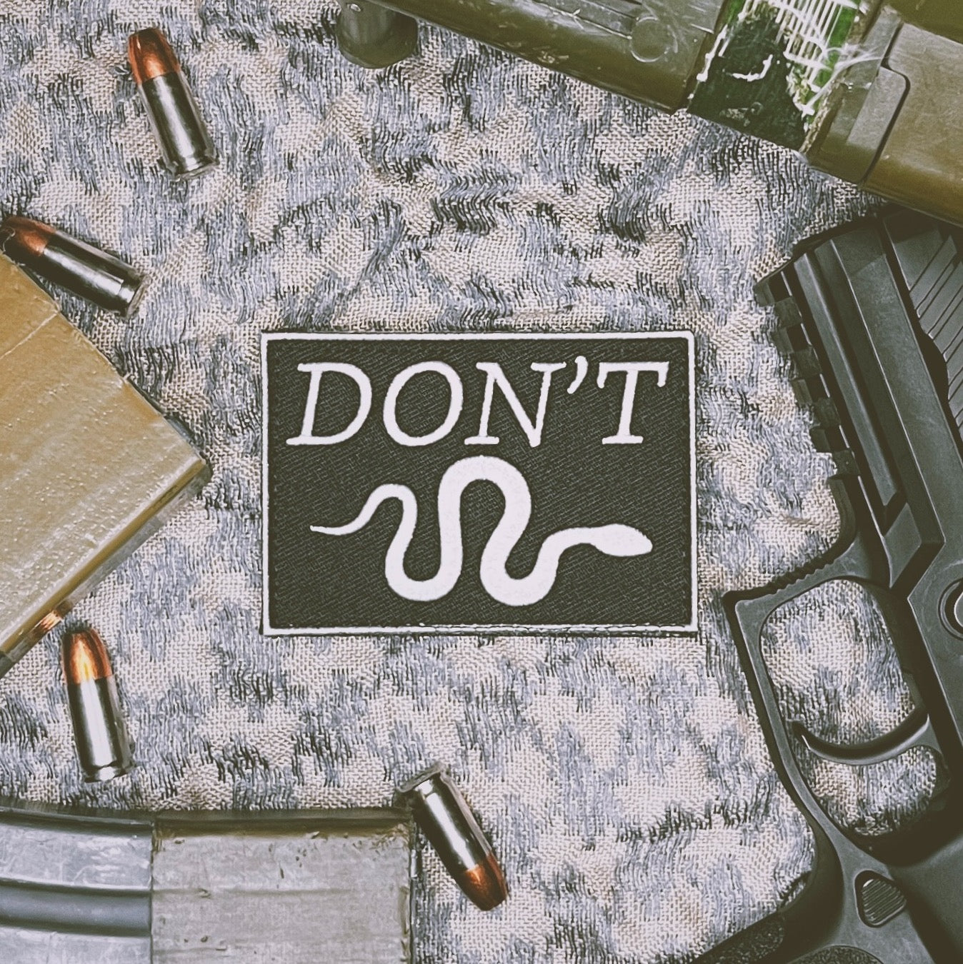 DON'T Snake fabric patch