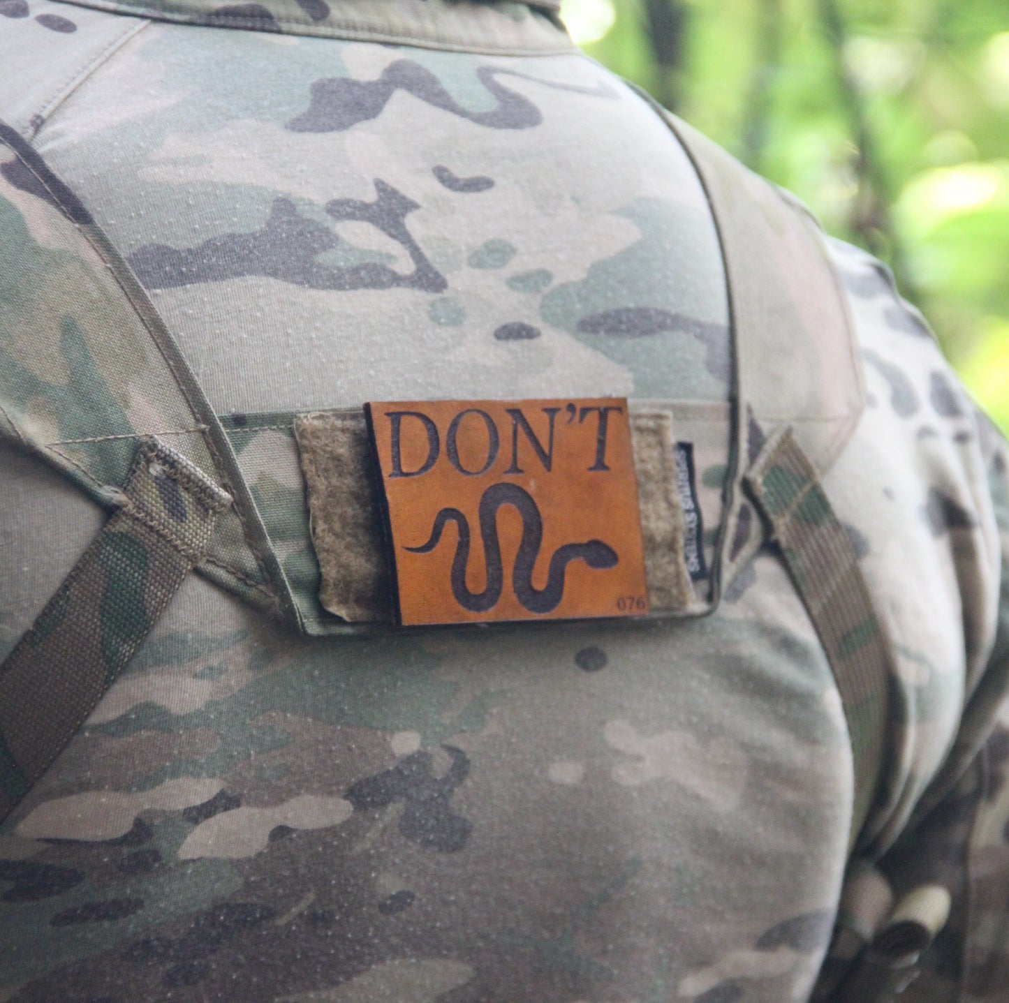 *Limited Run* "DON'T" Leather Patch (Velcro)