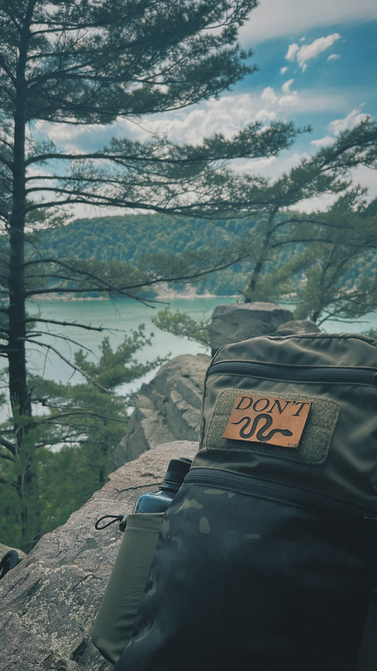 *Limited Run* "DON'T" Leather Patch (Velcro)