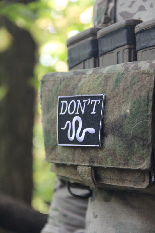 DON'T Snake fabric patch