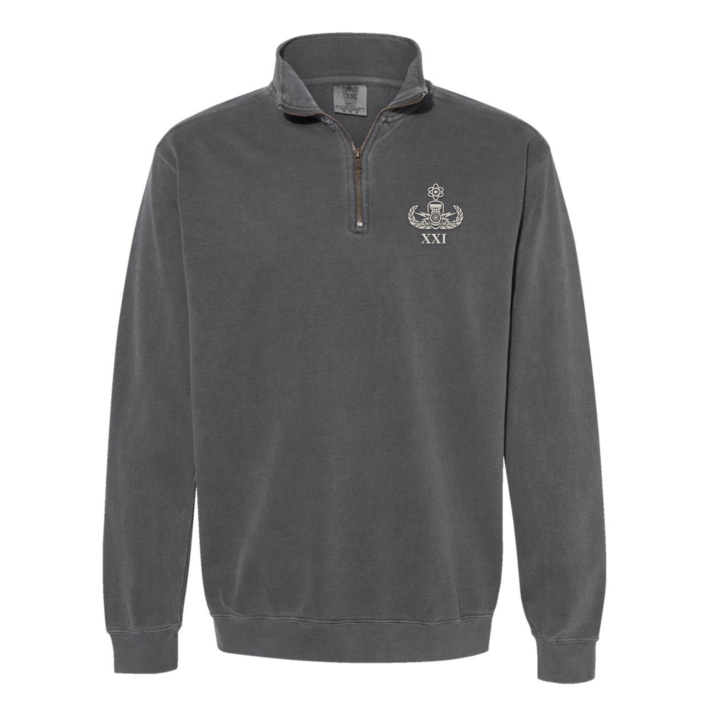 21st EOD Embroidered Quarter Zip Sweatshirt