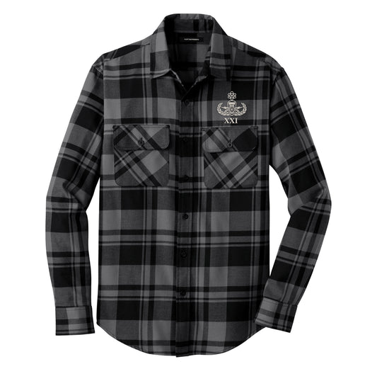 21st EOD Embroidered Flannel